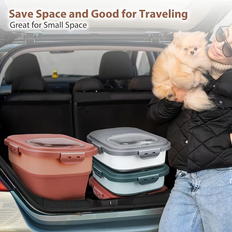 Foldable Airtight Pet Food Bin (30 lb)