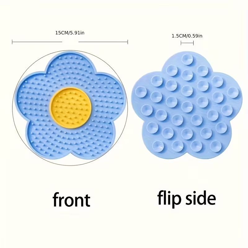 Flower Silicone Lick Mat + Slow Feeder