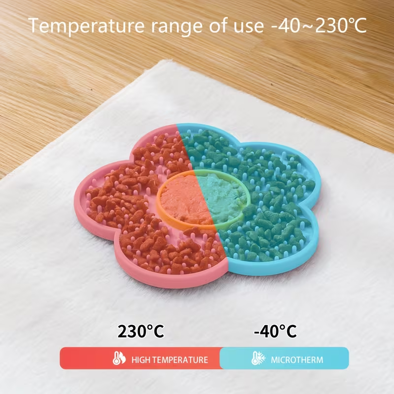 Flower Silicone Lick Mat + Slow Feeder