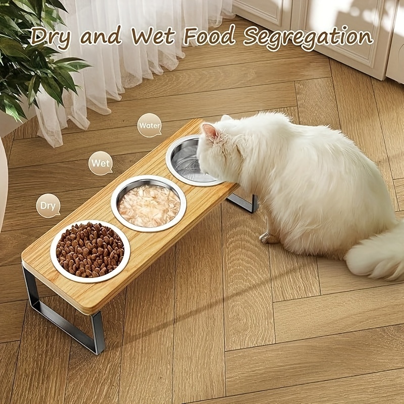 3-Bowl Tilted Feeding Station