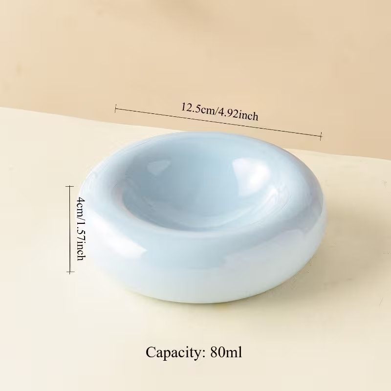 Donut Ceramic Cat Bowl