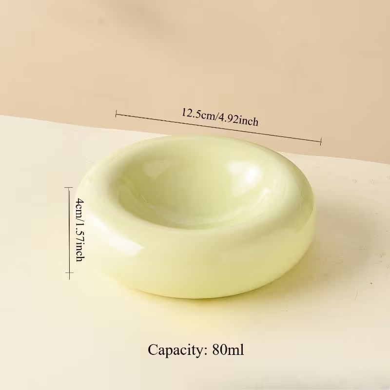 Donut Ceramic Cat Bowl